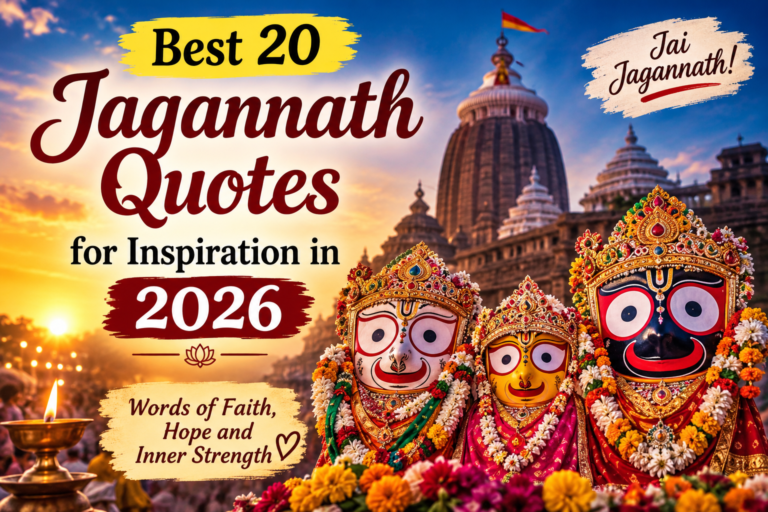 Best 20 Jagannath Quotes for Inspiration in 2026
