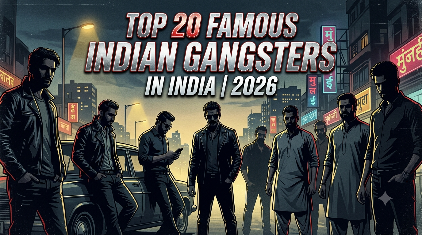Top 20 Famous Indian Gangsters in India 2026